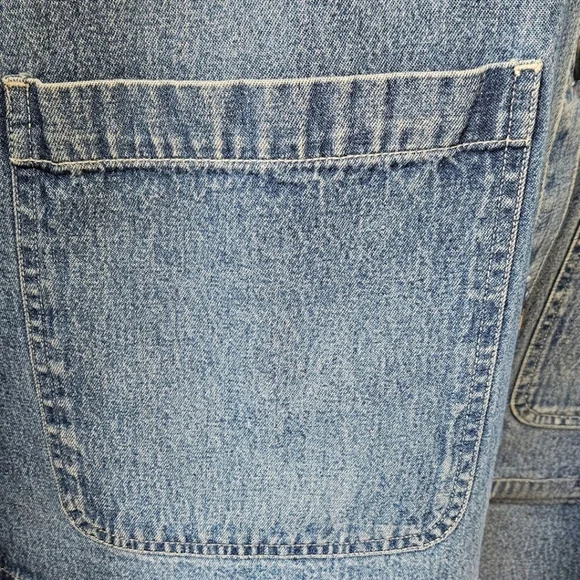 ERICA & COMPANY Women's distressed blue Jeans Jacket Size M/L - Picture 7 of 13